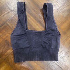Good Karma Square Neck Bra Free People XS/S Washed Black